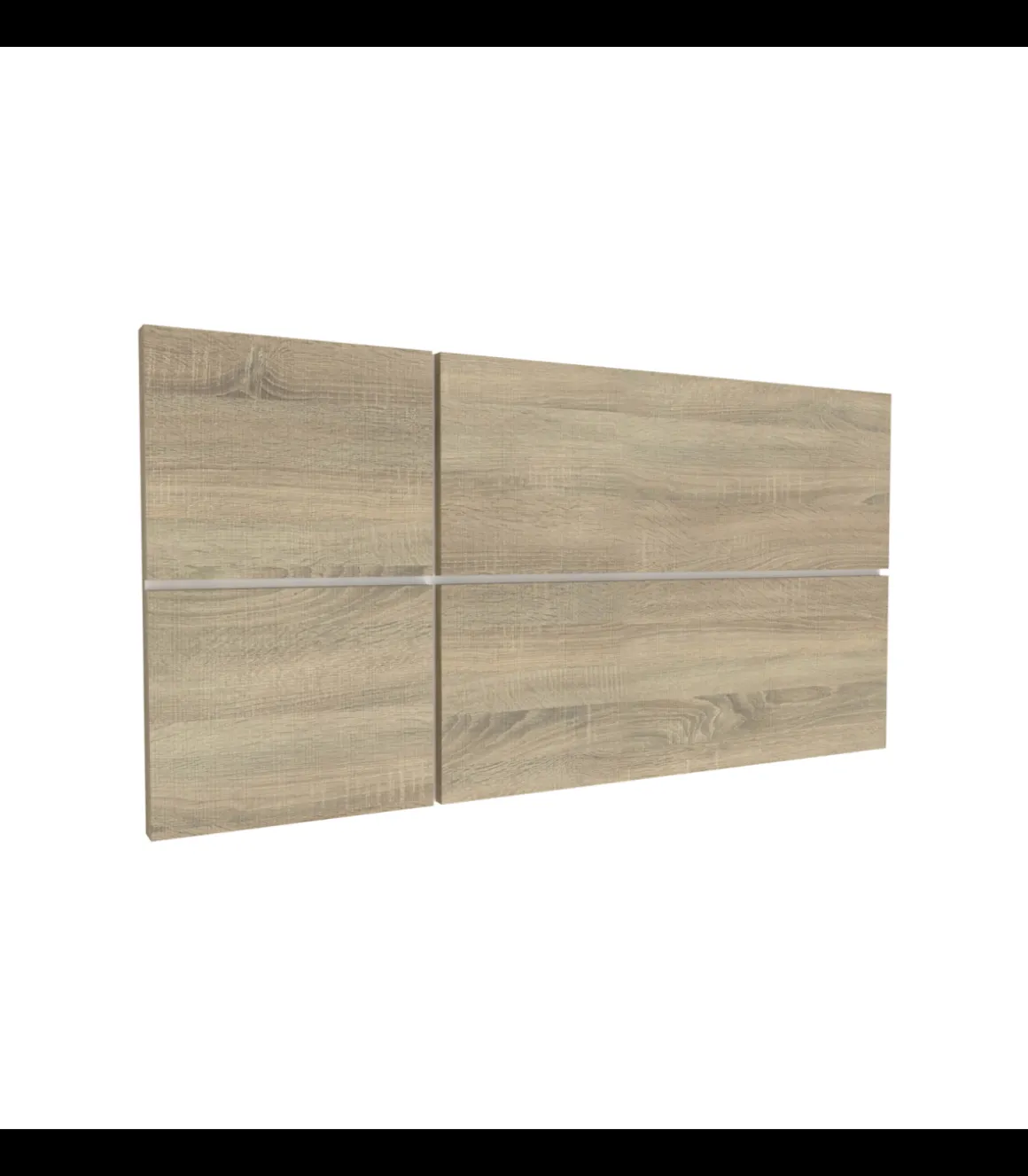 Cabecero para cama matrimonio Elsa acabado roble cambrian, 50 cm(altura)160 cm(ancho)
