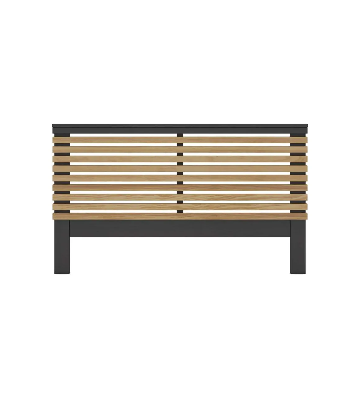 Cabecero para cama matrimonio Julen acabado bocamina/cera, fondo: 5cm Ancho: 146cm Alto: 100cm