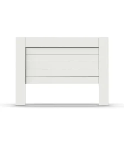Cabecero para cama matrimonio Aroa acabado blanco, 120cm(altura) 164cm(ancho).