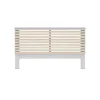 Cabecero para cama matrimonio Estela acabado blanco/cera blanca, fondo: 5cm Ancho: 163cm Alto: 100cm