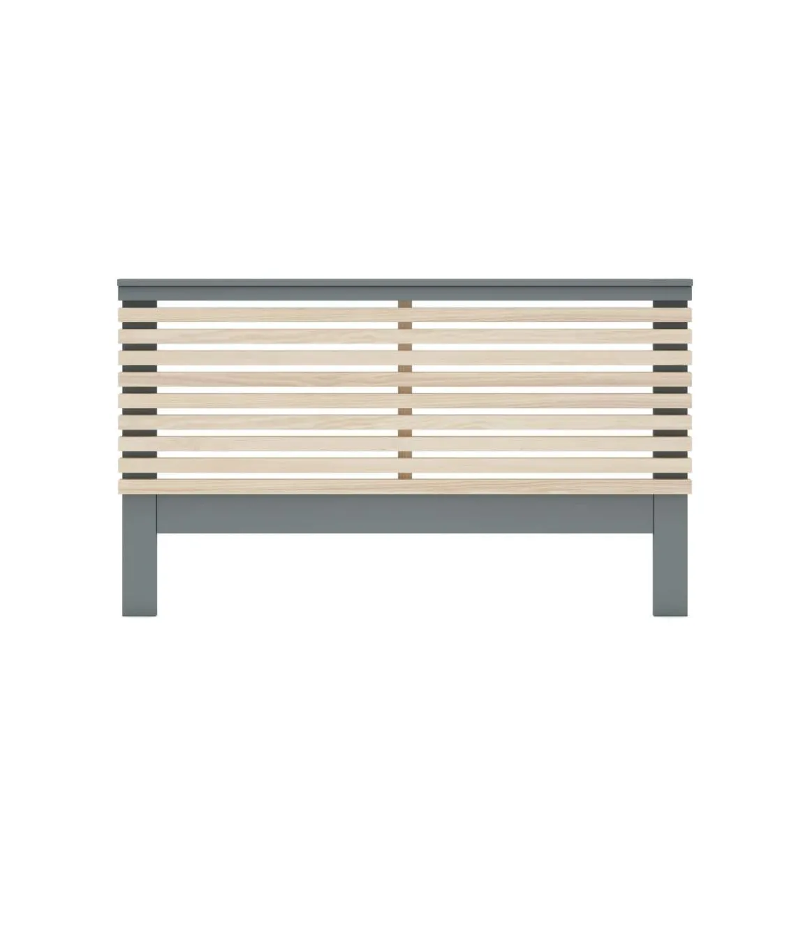 Cabecero para cama matrimonio Estela acabado verde kaki/cera blanca, fondo: 5cm Ancho: 163cm Alto: 100cm