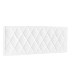 Cabecero para colchón de 150cm Marisa tapizado blanco, 160cm(ancho) 60cm(alto) 3.5cm(fondo)