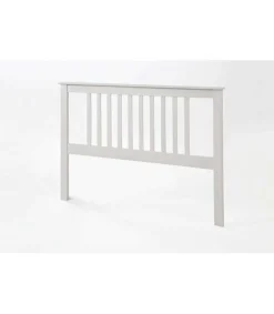 Cabecero Tabac en madera acabado blanco translucido, 100cm(alto)160cm(ancho).
