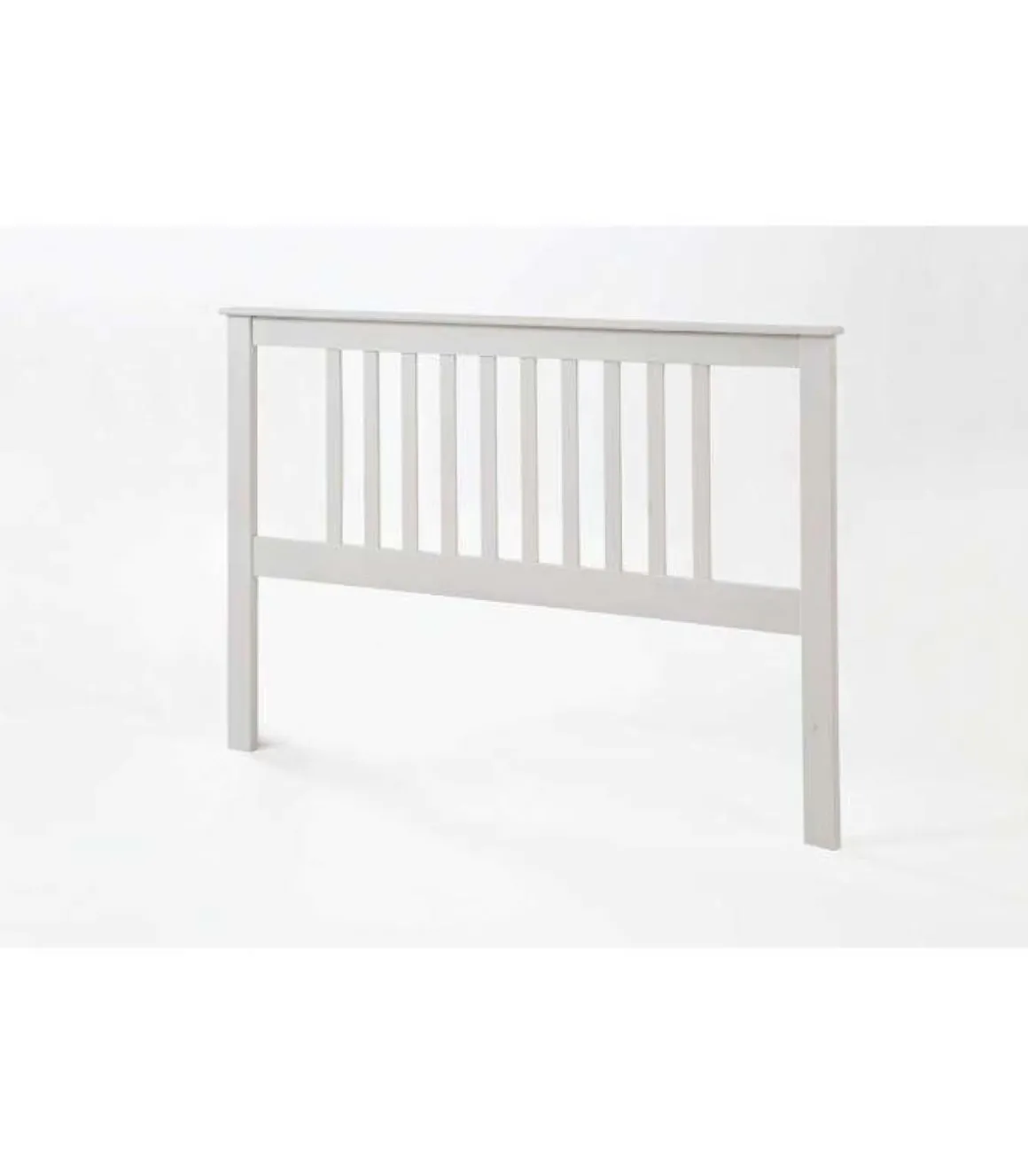 Cabecero Tabac en madera acabado blanco translucido, 100cm(alto)160cm(ancho).