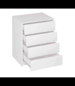 Cajonera 4 cajones Toledo acabado en blanco. 74cm(alto) 50cm(ancho) 45cm(fondo)