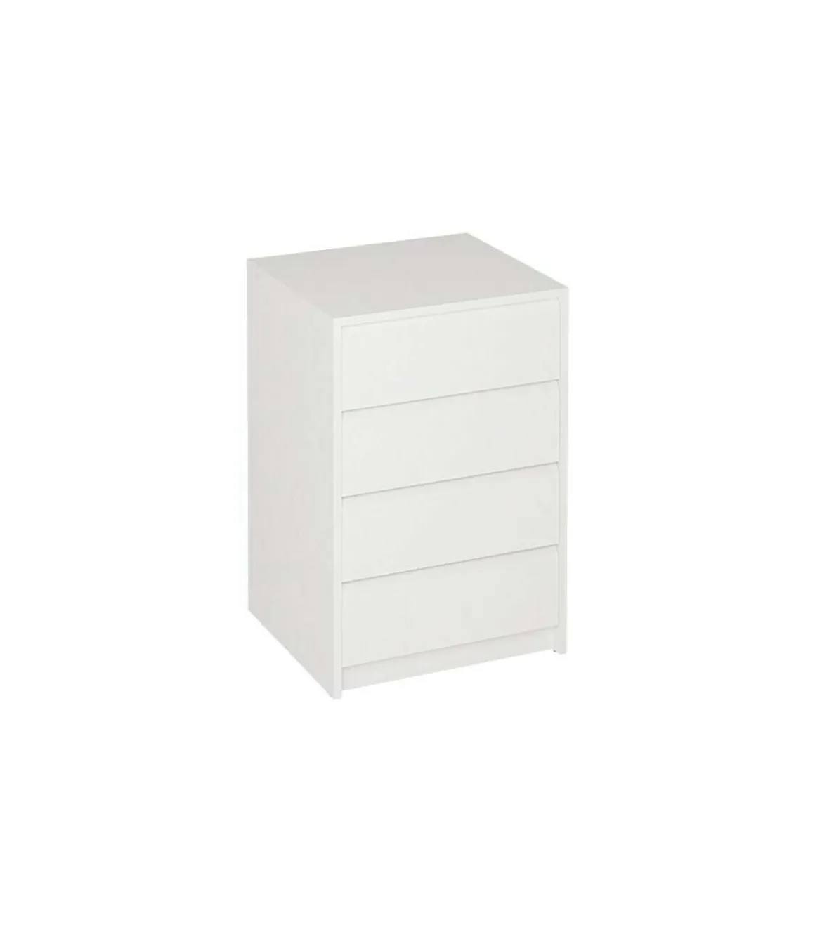 Cajonera Madrid de 50 cm con 4 cajones en blanco. 73,4 cm(alto)50 cm(ancho)45 cm(fondo)