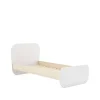 Cama juvenil DYLAN acabado blanco/cera blanca, 45/90cm(alto) 195.4cm(ancho) 106.5cm(fondo)