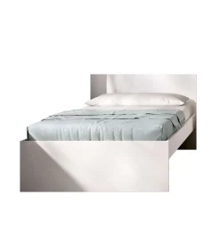 Cama juvenil Sam de 90 cm en blanco, 68cm(alto) 96cm(ancho) 195cm(largo)