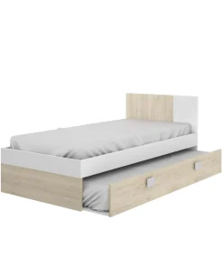 Cama nido con cajón de arrastre Santisteban 90 cm para dormitorio juvenil 79 cm(alto)97 cm(ancho)196 cm(largo)