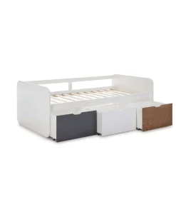 Cama nido Romina con cajones. Largo: 105cm Ancho: 195.2cm Alto: 70cm