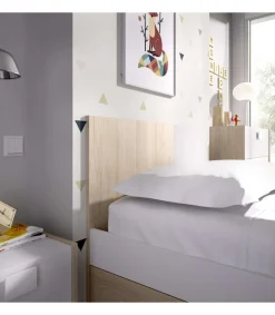 Cama Santisteban 90 cm para dormitorio juvenil 79 cm(alto)97 cm(ancho)196 cm(largo)