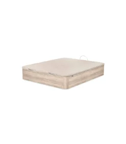 Canape abatible Global de Sonpura madera roble cambrian tapa tapizada de 80x190.