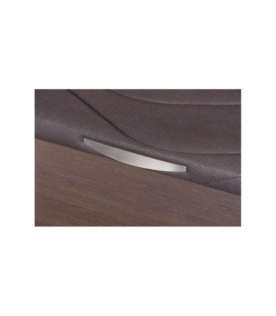 Canape abatible Global de Sonpura madera wengue tapa tapizada de 150x200.