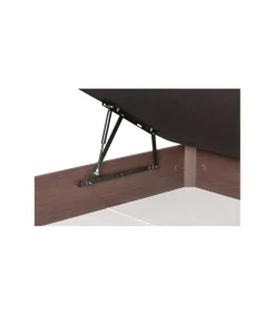 Canape abatible Global de Sonpura madera wengue tapa tapizada de 105x200.