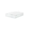 Canape abatible Global de Sonpura madera acabado blanco tapa tapizada de 105x200.