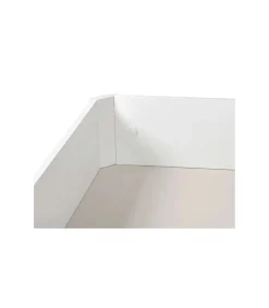 Canape abatible Line de Sonpura madera acabado blanco tapa tapizada de 160x190cm..
