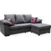 Chaiselongue reversible Alejandra en gris 230 CM (ANCHO) x 148 CM (Fondo) x 88 CM (ALTO)