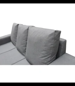 Chaiselongue reversible Redondela en gris, 187 cm (ancho) x 145 cm (fondo) x 87 cm (alto)