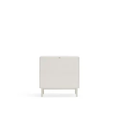 Cómoda para dormitorio modelo Corvo 1 hueco 4 cajones acabado crema, 40cm(ancho) 90cm(alto) 90cm (largo)