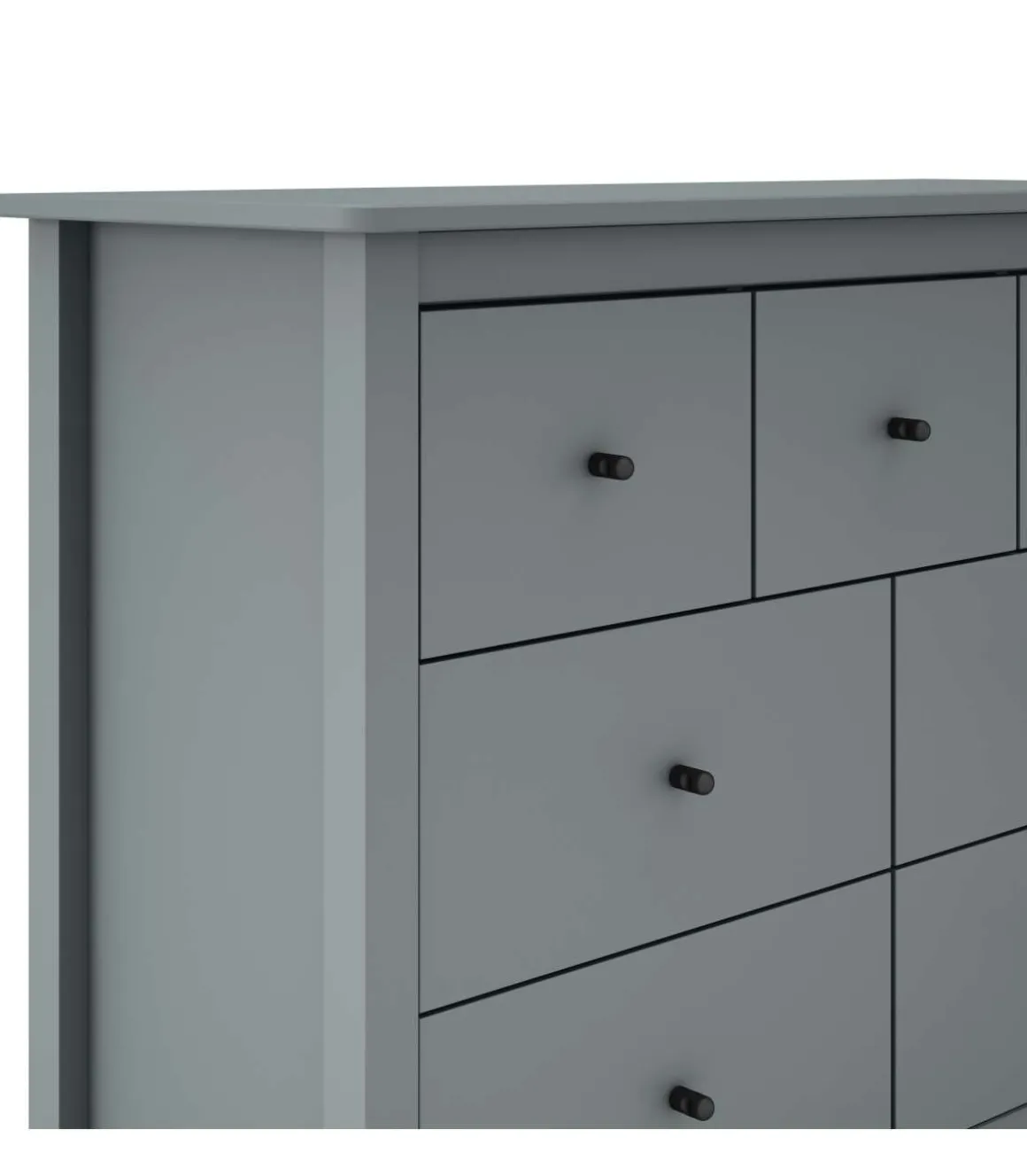 Cómoda para dormitorio modelo Miguel 4+ 3 cajones acabado verde kaki, 110cm(ancho) 80cm(alto) 40cm(fondo).