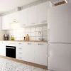 Cocina completa KIT-KIT NEW de 2,40 metros con zocalo y encimera color blanco/roble albar