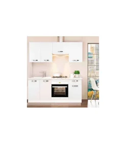 Cocina completa sin encimera y sin zocalo de 180 cm(ancho) color blanco KIT-KIT