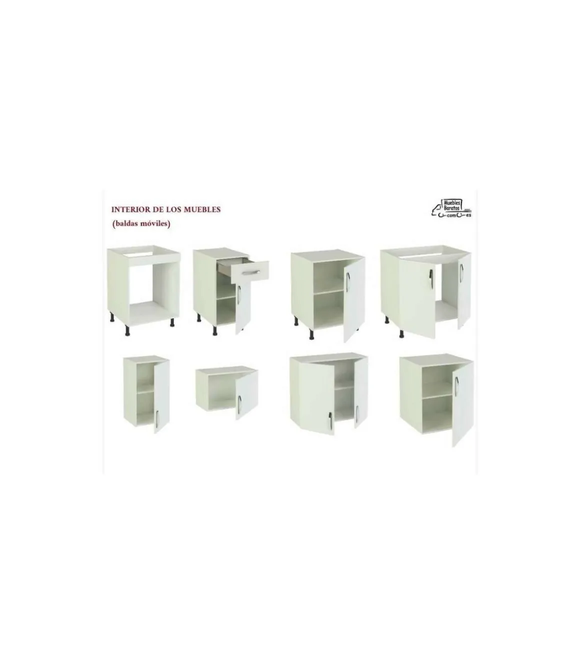 Cocina completa sin zocalo y sin encimera 240 cm(ancho) color roble cortez, KIT-KIT