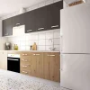 Cocina completa sin zocalo y sin encimera 240 cm(ancho) color roble albargris parís KIT-KIT