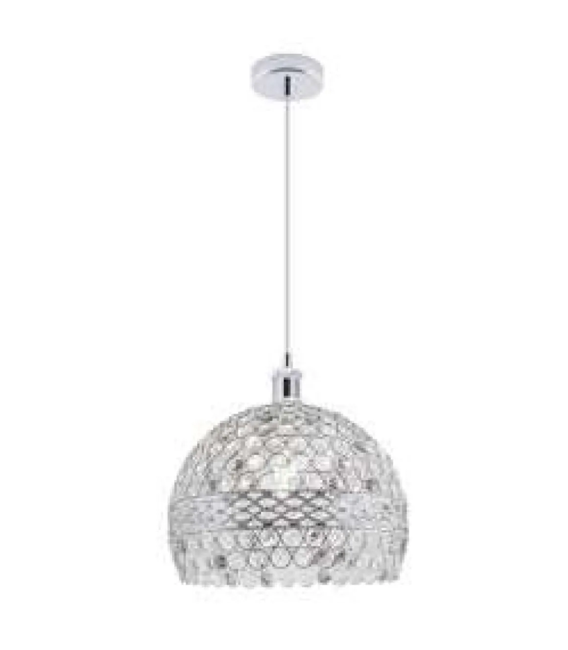 Colgante madelo Airana acabado cromo y cristal 31 cm(alto) 25 cm(ancho) 25 cm(fondo