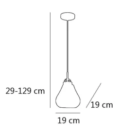Colgante modelo Jairo acabado niquel satinado 29 cm(alto) 19 cm(ancho) 19 cm(fondo