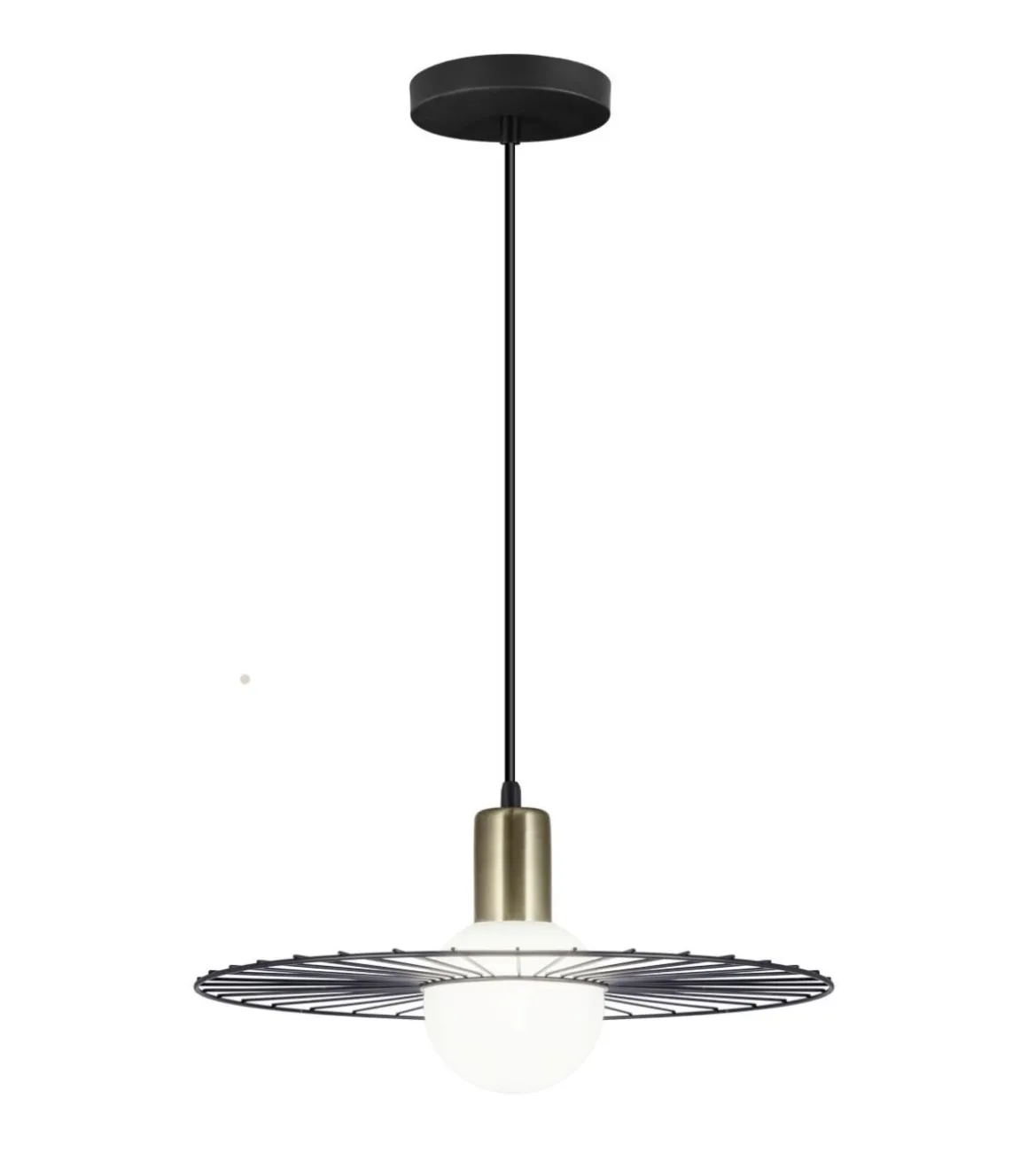 Colgante modelo Niza acabado negro 23 cm(alto)36 cm(ancho)36 cm(largo)