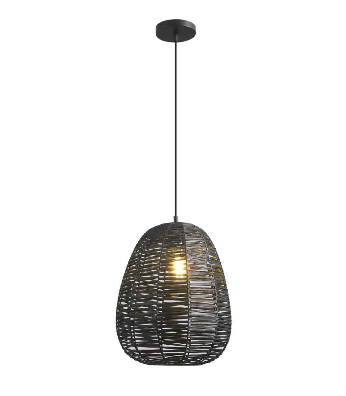 Colgante modelo Opra acabado rattan marrón 50 cm(alto)31 cm(ancho)31 cm(largo)