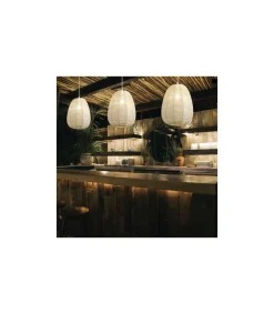 Colgante modelo Opra acabado rattan natural 50 cm(alto)31 cm(ancho)31 cm(largo)