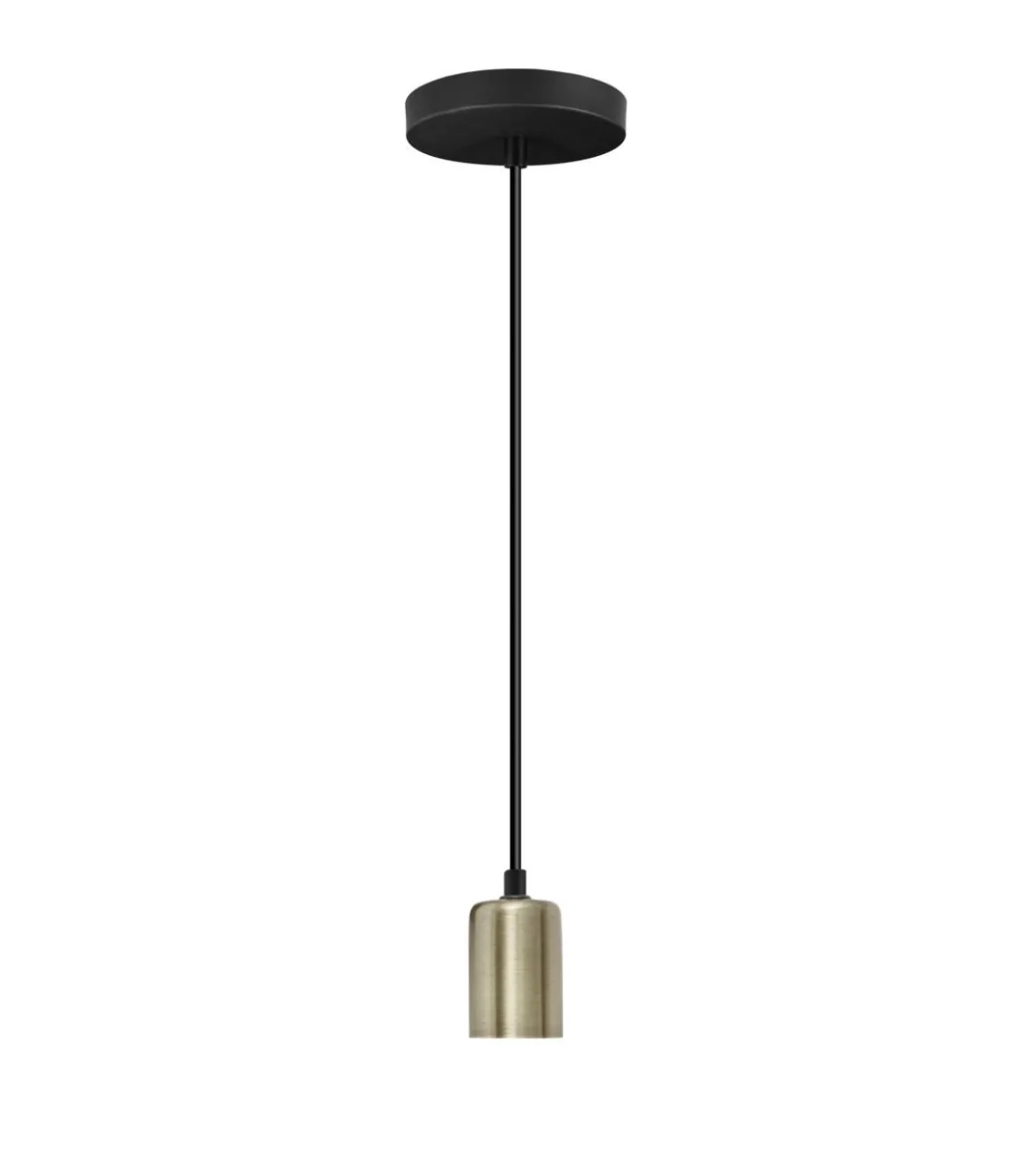 Colgante modelo Sauce con acabado negro y cuero 15cm(alto) 10cm(ancho) 10cm(fondo