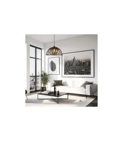 Colgante modelo Sito acabado negro/oro, 34cm(alto) 45cm(ancho) 45cm(fondo)