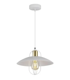 Colgante modelo Telmo acabado blanco-oro 20 cm(alto)29 cm(ancho)29 cm(largo)