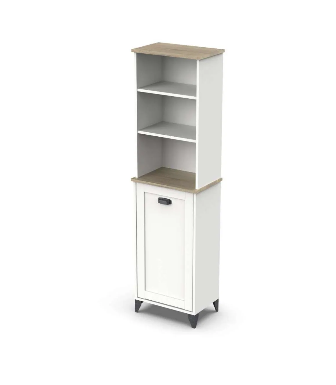 Columna de baño Toscana en acabado color blanco, 168cm(alto) 46.5cm(ancho) 31cm(largo)
