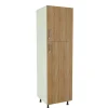 Columna de cocina de 2 puertas en roble cortez. 213 cm(alto)60 cm(ancho)60 cm(largo)