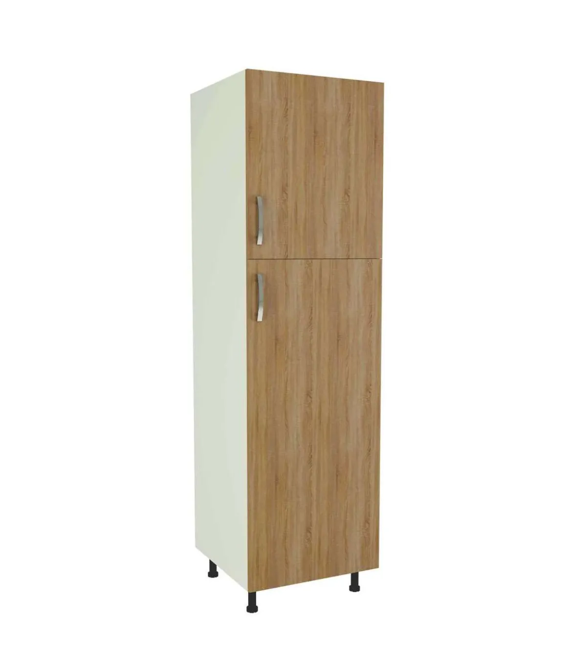 Columna de cocina de 2 puertas en roble cortez. 213 cm(alto)60 cm(ancho)60 cm(largo)