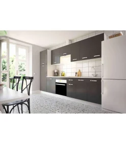 Columna de cocina de 2 puertas en gris parís. 213 cm(alto)60 cm(ancho)60 cm(largo)