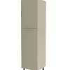 Columna despensero con 2 puertas con acabado visón, 235 cm(alto)60 cm(ancho)58 cm(largo)