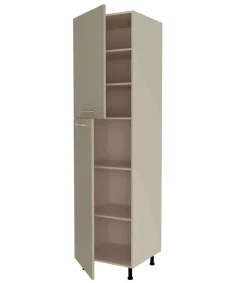 Columna despensero con 2 puertas con acabado visón, 235 cm(alto)60 cm(ancho)58 cm(largo)