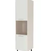 Columna horno con 2 puertas acabado en blanco mate, 235 cm(alto)60 cm(ancho)60 cm(largo)