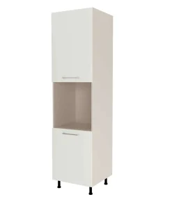 Columna horno con 2 puertas acabado en blanco mate, 235 cm(alto)60 cm(ancho)60 cm(largo)