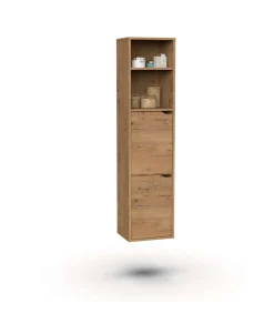 Columna para baño Nadia acabado roble gold, 150 cm(alto) 36,5 cm(ancho) 30 cm(largo)