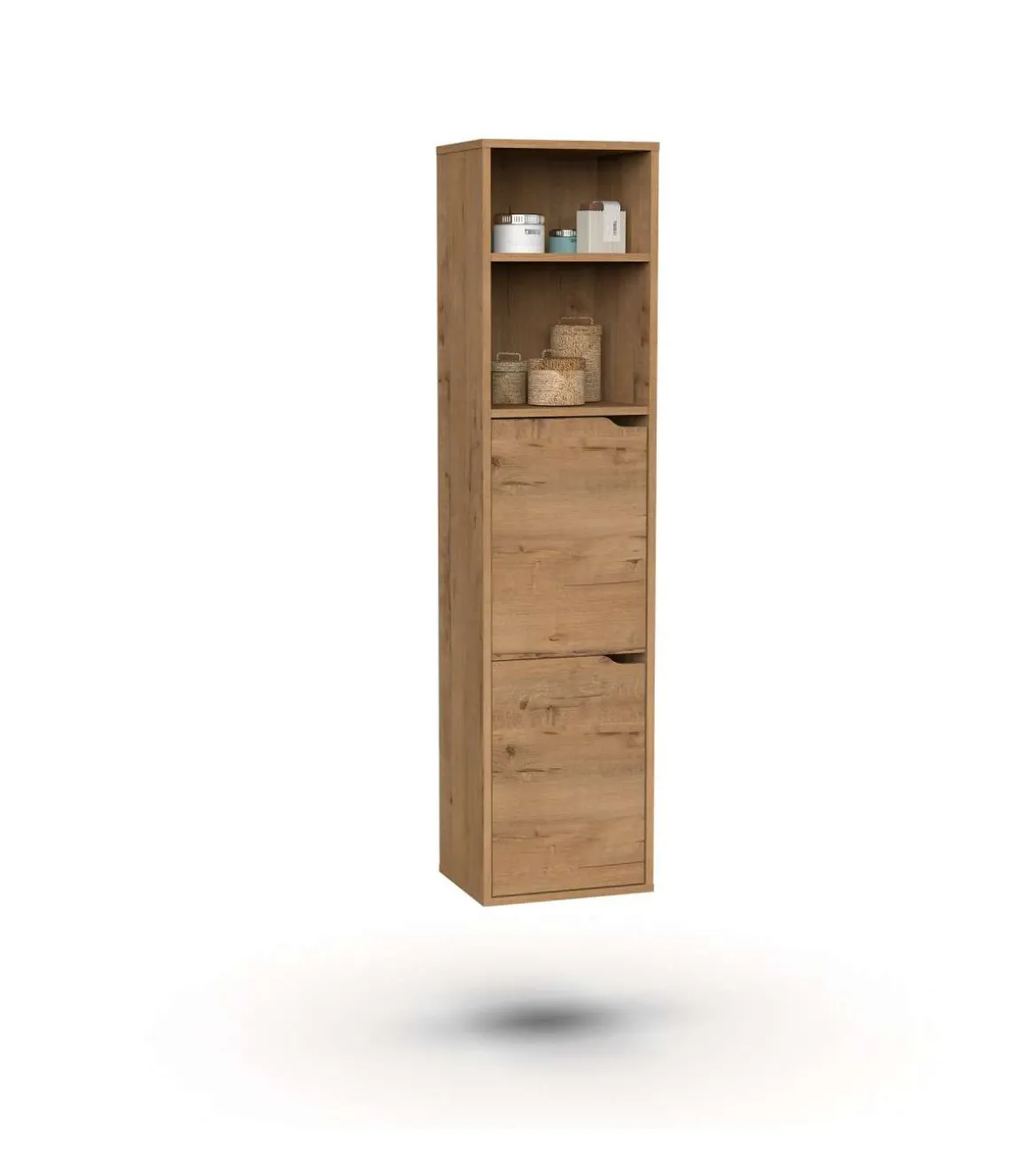 Columna para baño Nadia acabado roble gold, 150 cm(alto) 36,5 cm(ancho) 30 cm(largo)