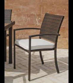 Conjunto jardín de mesa y 4 sillones Bahia -150/4 .