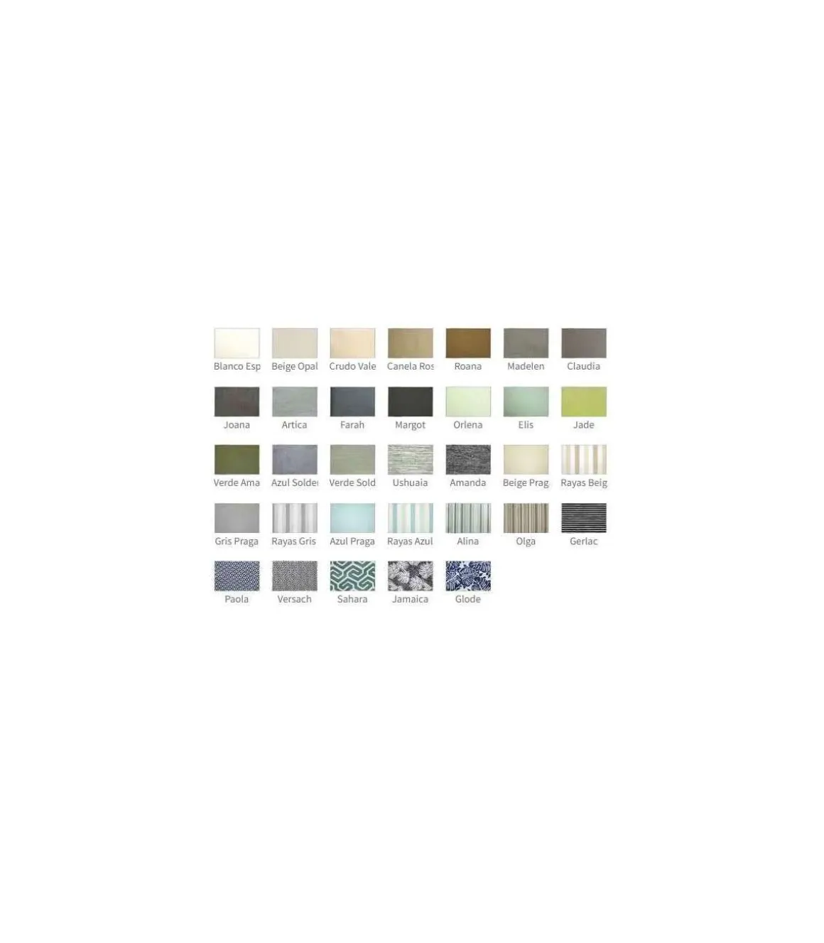 Conjunto mesa redonda + 4 sillones con cojines para terraza jardín Celebes-120/4, Médula Luxe.