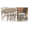Conjunto mosaico jardín de mesa y 4 sillones con cojines Oasis/Bahia-150/4.