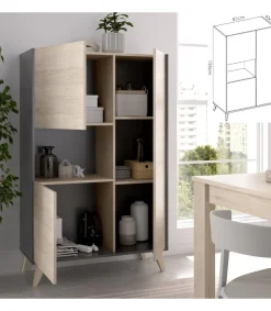 Conjunto salón Cazalilla-1: modulo alto y mueble bajo TV